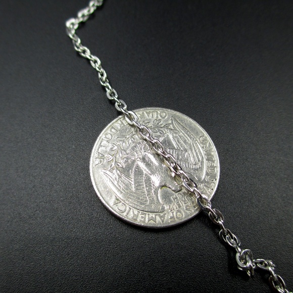 18 Inch Pink Cubic Zirconia Heart Pendant Necklace - Picture 5 of 7